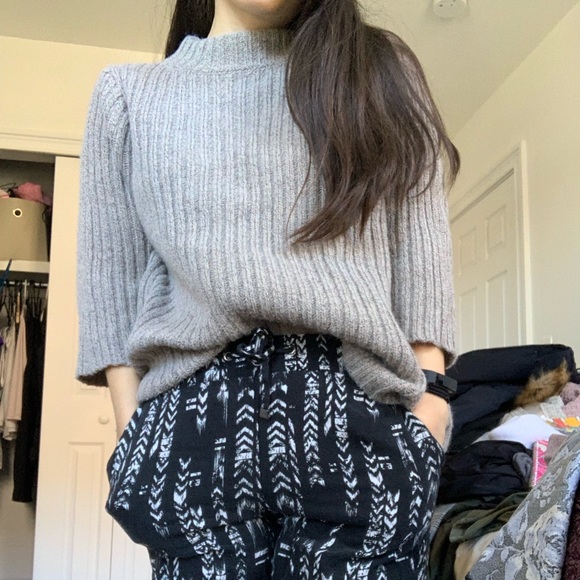 Taupe 3/4 Sleeve Sweater - Picture 2 of 2